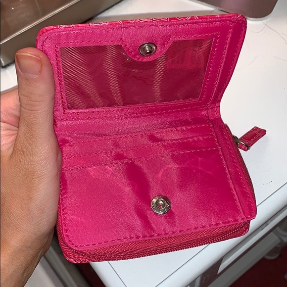 Hot pink change/card wallet - Picture 3 of 3